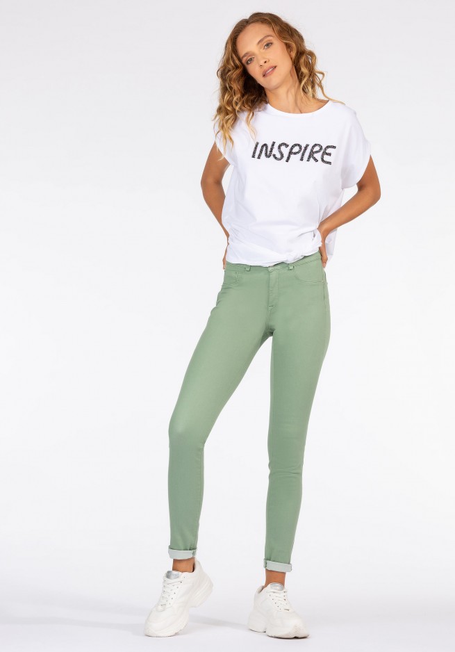 Jean femme push up taille haute clearance